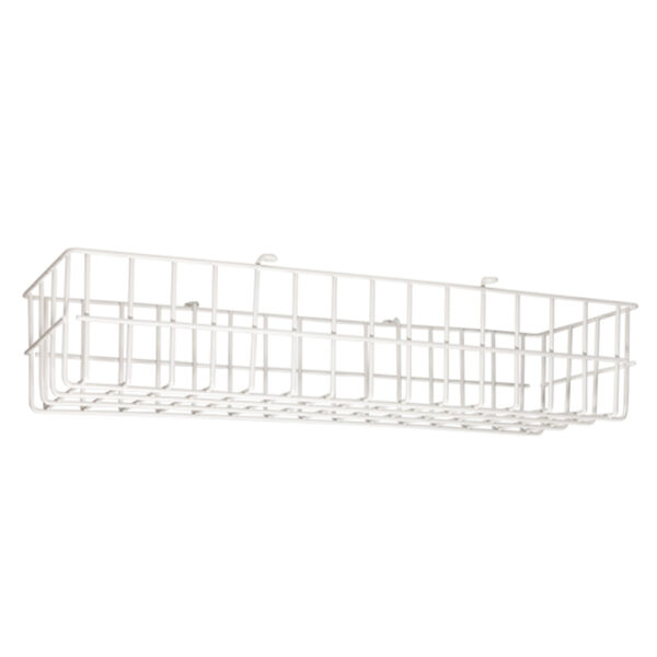 Protective basket for Bulkhead fixtures 40.5x18.5x9.8cm - Steel white painted