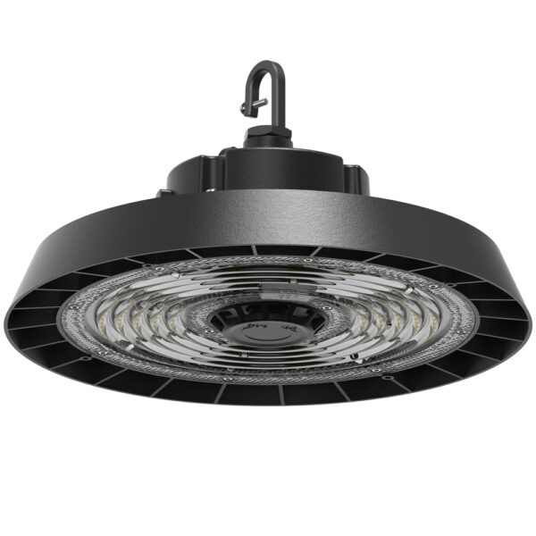 Led high bay powerswitch 20/40/60W+SteplessDIM 3000K 160Lm/W PF>0,95 CRI>80 °90 refl. Ø298mm IP65 IK08 6KV-Lifud 1-10V Flash-Free driver - SamsungLED:LM283B+
