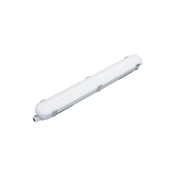 3CCT led batten 12/14/17/20W 3000-6000K 150Lm/w(@4000K) PF>0,95 CRI>80 °115 refl. PC-housing IP65 IK08 Philips Xitanium Flash-Free driver LED:Lumileds 675x85x80mm