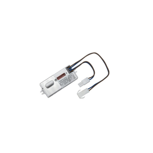 Merrytek MC098S microwave 5.8GHz motion sensor with additional daylight control Incl. 2 screws and connection system for easy installation into 3CCT led battens (Build-in set)