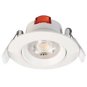 White led spot 6,5W 3000K 550Lm CRI>80 PF>0,80 Ref:40g TRIAC dimmable Flash-Free Ø85x43,8mm Cut out: Ø68mm IP20