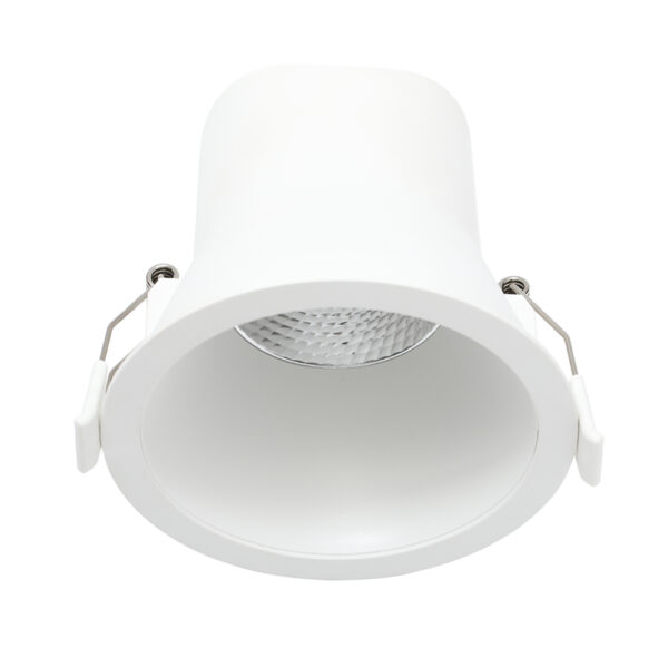 BEAM UGR<16 white led spot 12W 3CCT 2700K-3000-4000K 900Lm CRI>90 PF>0,90 Ref:60g TRIAC dimmable Flash-Free Ø140x102mm Cut out: Ø120mm IP44