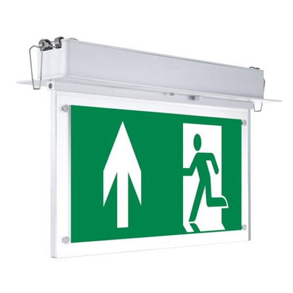 Recessed Led 2W emg fixture M-maintained ST-testbutton 3 hours LiFePo4 battery 3.2V 1500mAh IP20