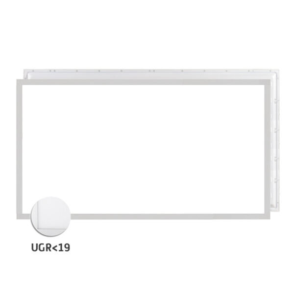 UGR19 Back-lit 3CCT led panel 60W 3000K-6000K >110Lm/w 1195x595x32mm PF>0,95 CRI>80 Philips Xitanium 1.5A flash free IP40