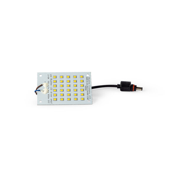 led modulen 3000k 5x 8 cm 150 lm/w leds + 350mA driver 440 lumen