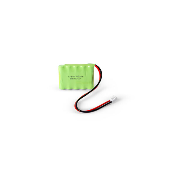 Vervangings accu in kleur groen Ni-MH 6v AA800 mAh  tbv noodmodulen