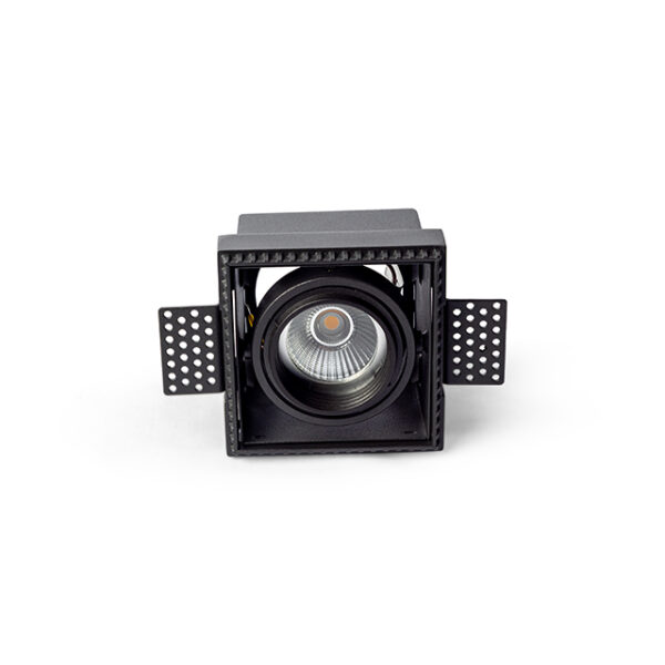 Blueline LIBER 1V trimless  GU10   huis: zwart  ring:  zwart