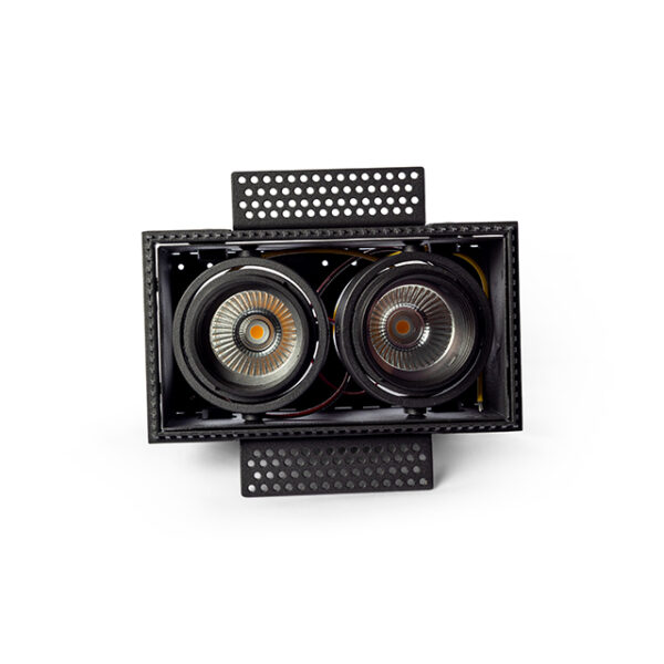 Blueline LIBER 2V trimless  GU10   huis: zwart  ring:  zwart