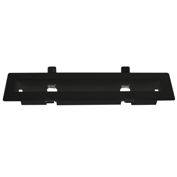 Black Recessed frame for SlimFix led emergency fixture L330:B74mm:H42mm cut out size: ?